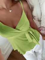 Wrap Tie Surplice Cami
