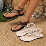 Toe Post Flats Sandals