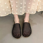 Woven Mesh Breathable Slip-on Sandals