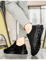 Lightweight Breathable Mesh Athletic Sneakers - Ladyez