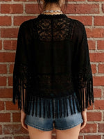 Lace Fringe Cover-Up