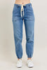 Judy Blue Full Size High Waist Denim Jogger Plus Size