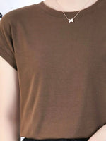 Plus Size Round Neck Short Sleeve T-Shirt