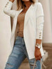 Open Front Lapel Collar Blazer