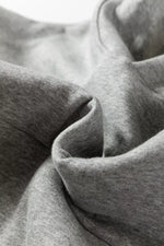 Contrast Rope Drawstring Ruffle Trim Drop Shoulder Baggy Hoodie