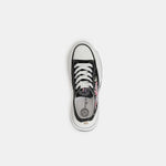 Nicole Lee USA Embroidery Detail Platform Lace-Up Sneakers - Ladyez