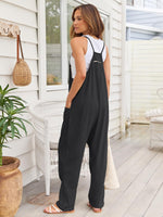 V-Neck Spaghetti Strap Jumpsuit - Ladyez