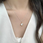 925 Sterling Silver Geometric Necklace