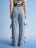 Bow Wide Leg Jeans