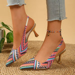 Point Toe Slingback Pumps