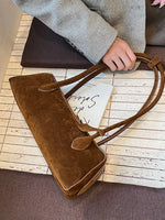 Solid Color Shoulder Bag