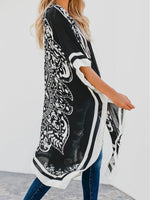Printed Open Front Cover-Up - Ladyez