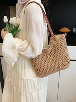 Woven Straw Shoulder Bag
