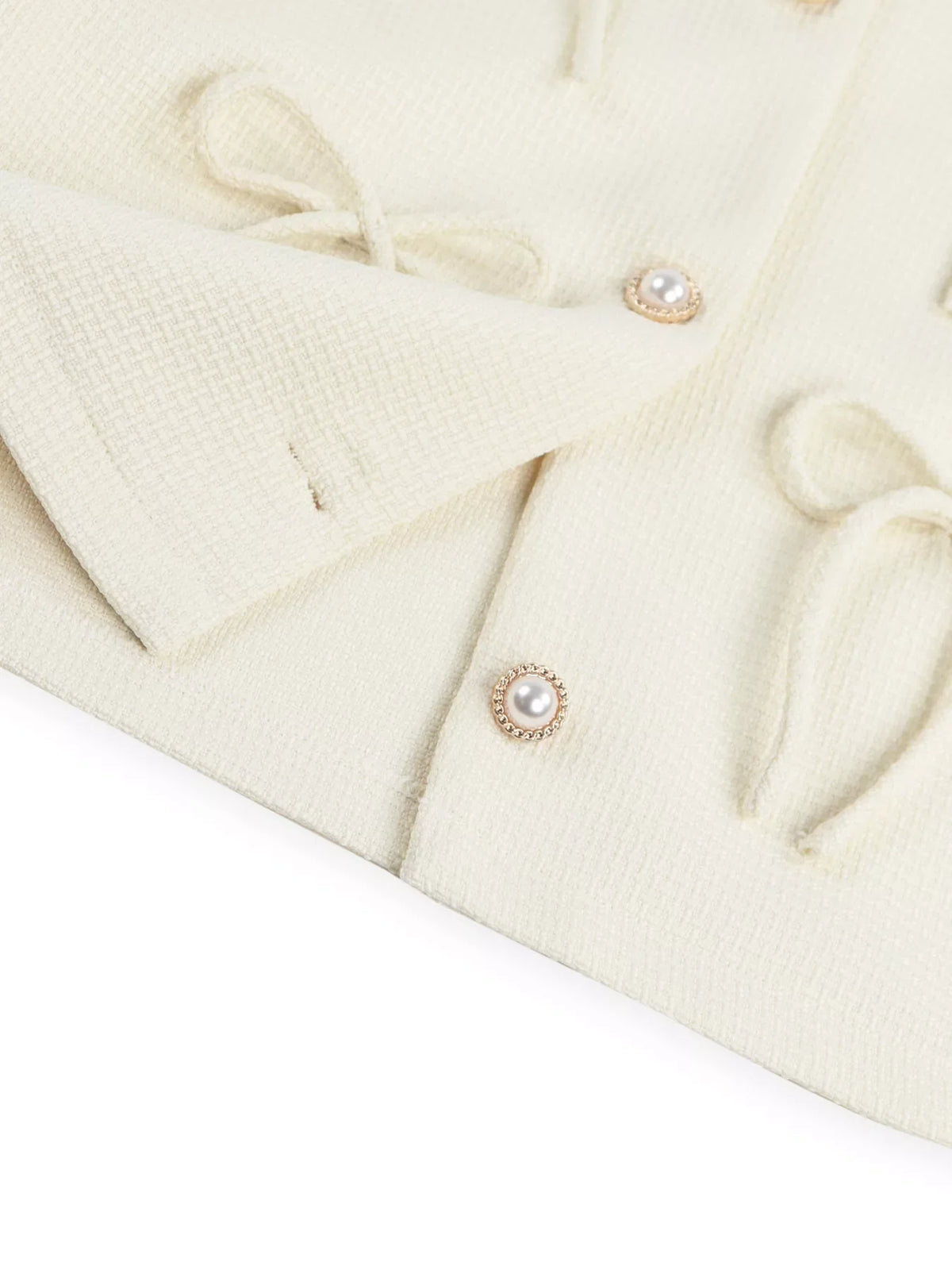 Bow Detail Cropped Outerwear
