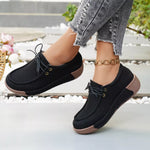 Round ToeLace-Up Sneakers