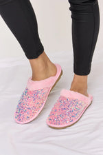 Forever Link Sequin Plush Round Toe Slippers - Ladyez