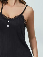 Ribbed Scoop Neck Top and Shorts Lounge Set - Ladyez