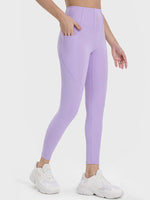 Millennia Pocketed High Waist Active Leggings - Ladyez