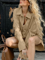 Long Sleeve Top and Shorts Set