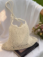 Woven Net Shoulder Bag