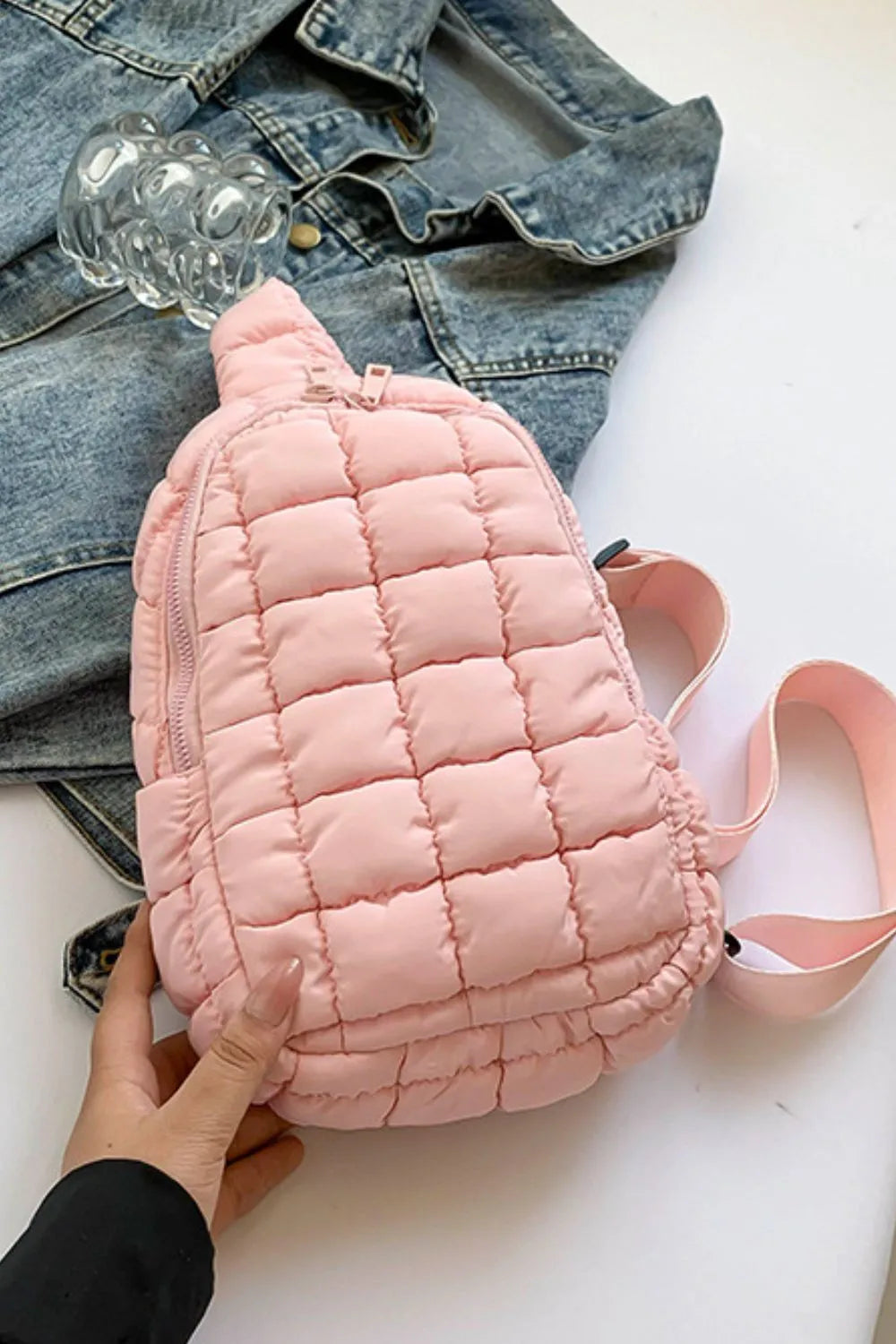 Quilted Nylon CrossbodyBag