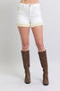 Judy Blue Full Size High Waist Shearling Cuff Denim Shorts Plus Size