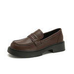Round Toe Platform Loafers