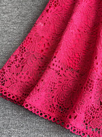 Lace Sleeveless A-Line Dress