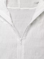 Lightweight Textured Hooded Jacket