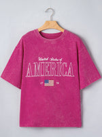 AMERICA 1776 Graphic Mineral Wash Cotton Tee