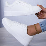 Round Toe Platform Sneakers