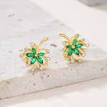 925 Sterling Silver Moissanite Stud Earrings - Ladyez