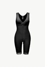 Full Size Lace Trim Shapewear with Zipper - Ladyez