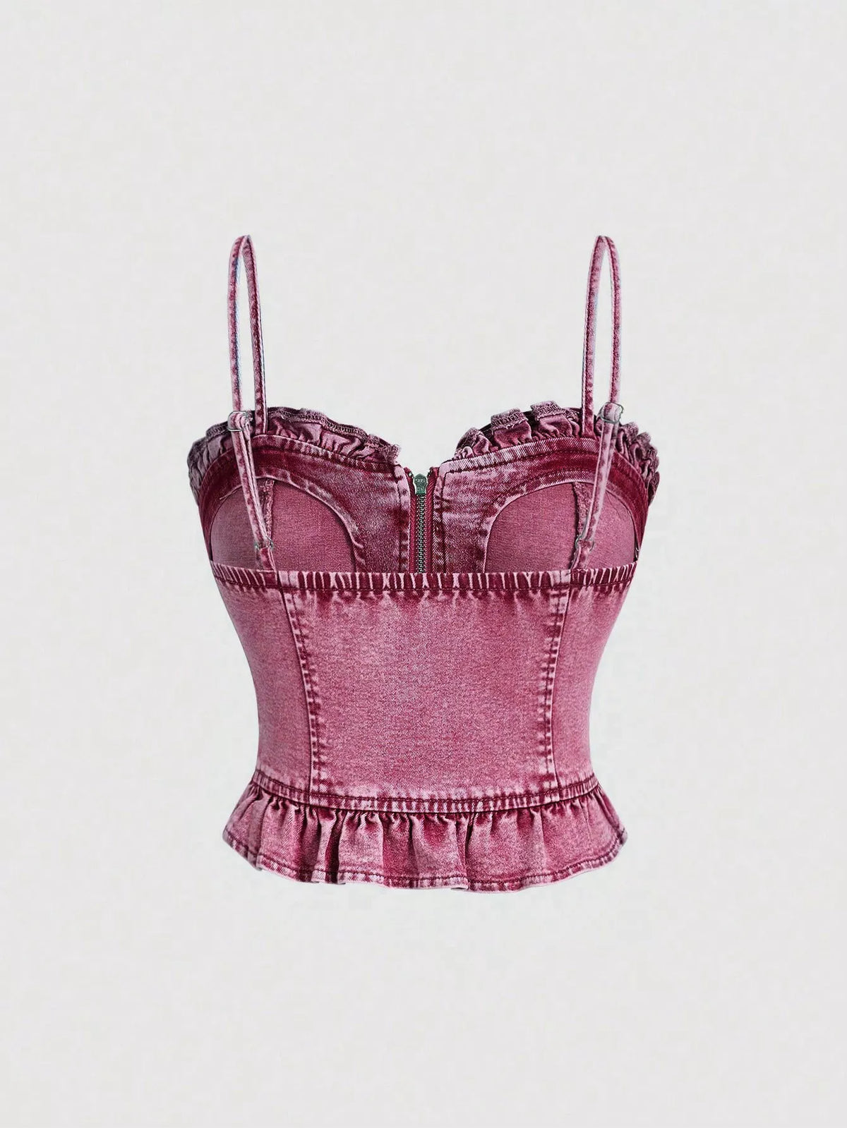 Sweetheart Neck Denim Cami