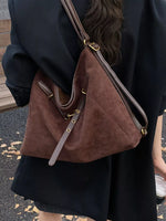 Vintage Suede Tote Bag