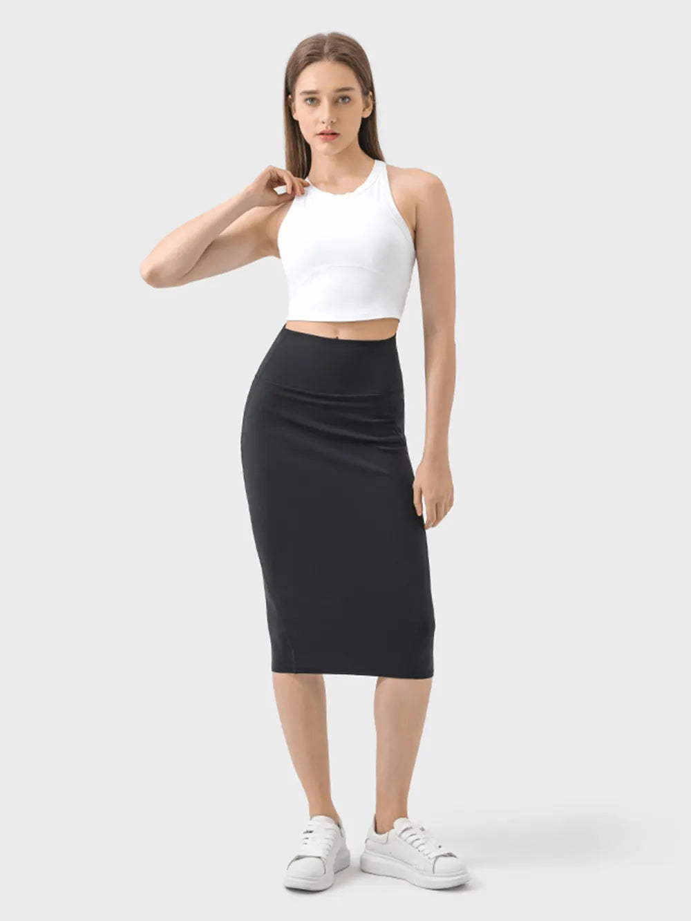 Millennia Slit Wrap Active Skirt - Ladyez
