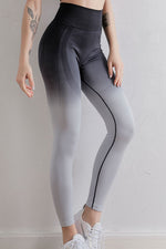 Gradient High Waist Sports Leggings - Ladyez