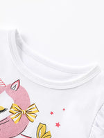 Children's Unicorn Print Rainbow Tulle Dress