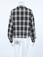 Oversized Plaid Button Up Shirt