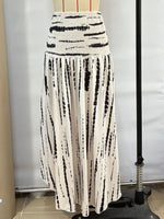 Smocked Asymmetrical Hem Skirt