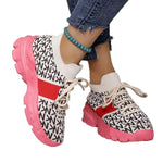 Round Toe Lace Up Sneakers