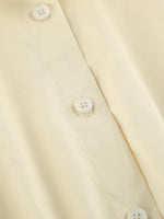 Button Front Bubble Hem Dress