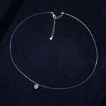 1 Carat Moissanite 925 Sterling Silver Necklace