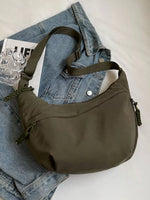 Casual Solid Color Lightweight Crossbody Bag