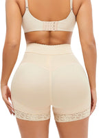 Full Size Lace Detail Hook-and-Eye Shaping Shorts - Ladyez