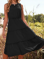 Frill Tiered Midi Dress