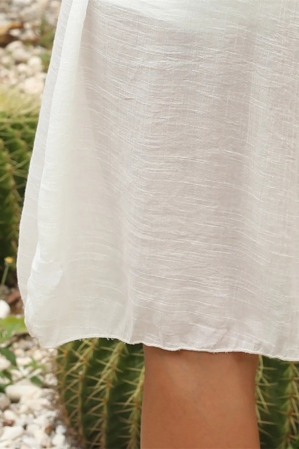 Geometric V-Neck Spaghetti Strap Cover Up Dress - Ladyez