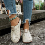 Round Toe Cutout Slip-Ons