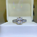 3 Carat Moissanite 925 Sterling Silver Ring