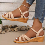 Open Toe Wedge Sandals